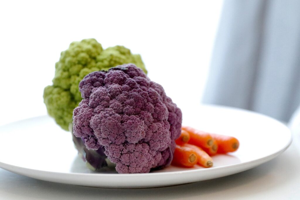 cabbage, carrot, still life, vegetables, cauliflower, vitamins, harvest, fresh, food, kitchen, orange, purple, green, proper nutrition, borsch, soup, cauliflower, cauliflower, cauliflower, cauliflower, cauliflower
